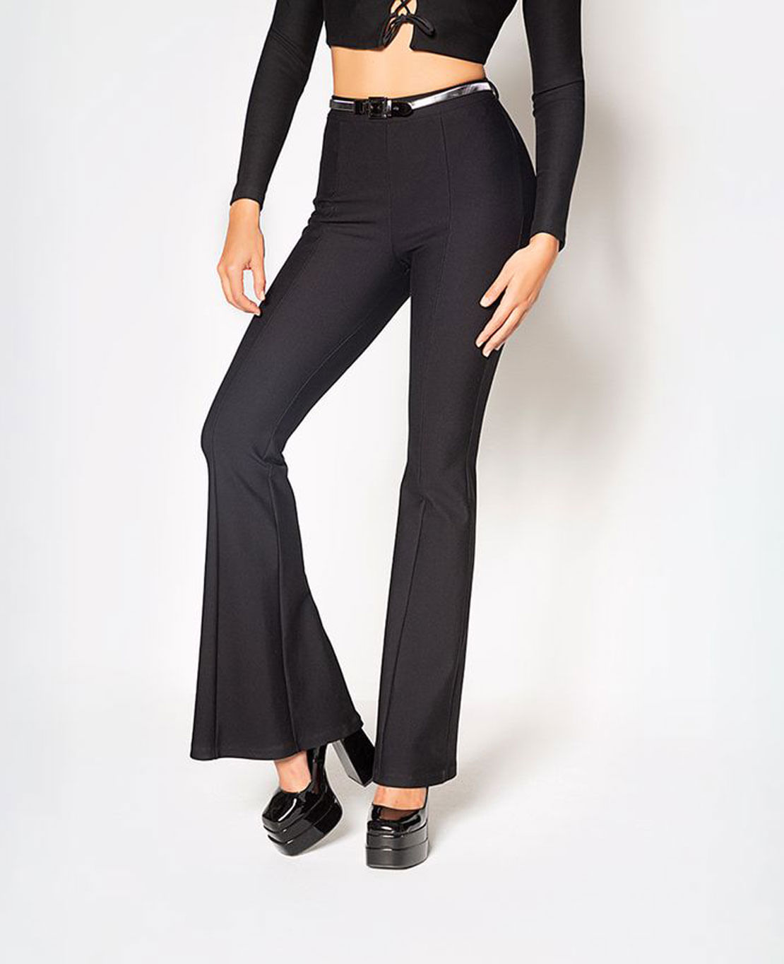Pantalones Negros Mujer Marca Studio F Talla 10 Nuevos
