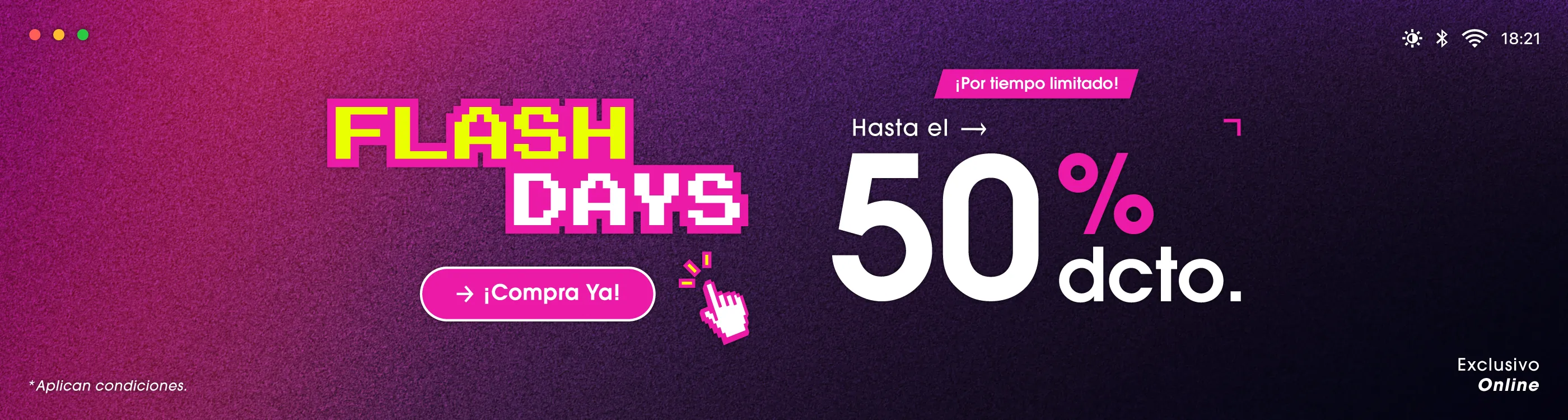 Flash Days: hasta 50% OFF en Cyber Days de Banda.Shop Ecuador​